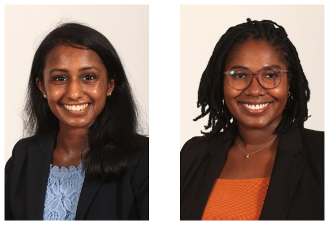 Sindhu Nagammai Kannappan (left) and  Lauren Okafor