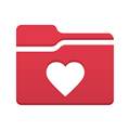 The MyChart app icon: a white heart outline on a red rounded square.